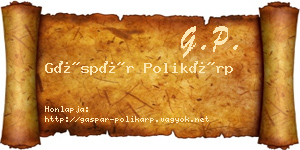 Gáspár Polikárp névjegykártya
